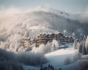 Snowy Mountain Splendor: Discover Ultimate Luxury in a Sun-Kissed Ski Resort Wonderland!