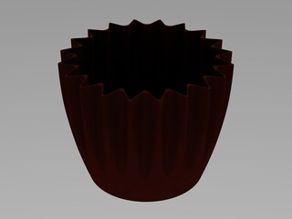 Plastic Plant Pot 6 Inch 3D print model