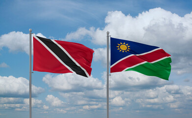 Namibia and Trinidad, Tobago,, country relationship concept