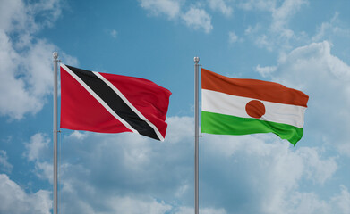 Niger national flags, country relationship concept