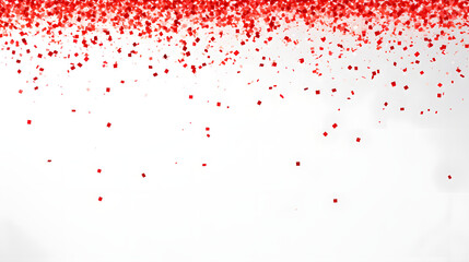  Falling red Confetti