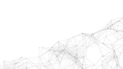 Fototapeta premium Abstract geometric background. Plexus mesh backdrop illustration.