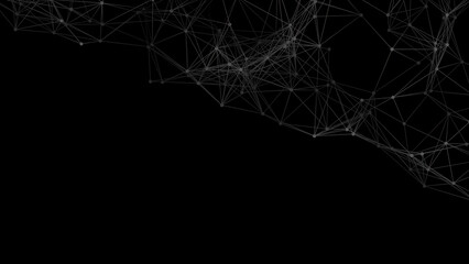 Abstract geometric background. Plexus mesh backdrop illustration.