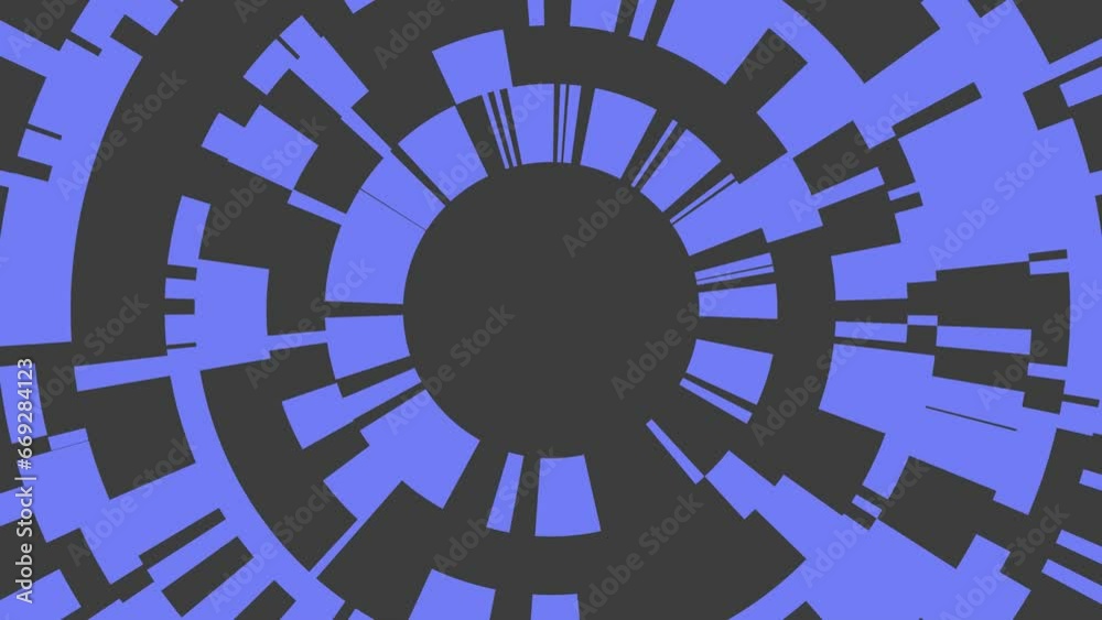 Poster gray blue circular background in high tech style. footage for creating an intro. motion animation.