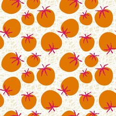Abstract doodle pasta and tomato seamless restaurants dish pattern for wrapping paper and fabrics and kitchen