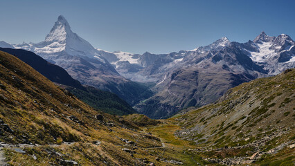 Matterhorn peak in the Swiss Alps