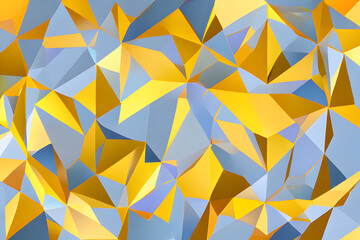 Abstract duo color geometric polygon crystal pattern background poly art style