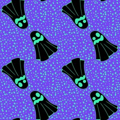 Halloween ghost seamless cartoon pattern for wrapping paper and fabrics and linens and kids clothes print