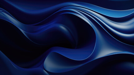 Fototapeta premium Organic Art Design in Dark Blue Background