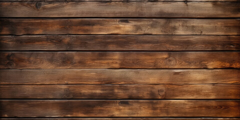 An aged, grunge-style wooden timber texture in rustic brown, suitable for backgrounds on walls, floors, or tables.