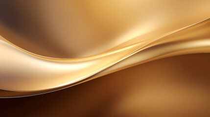 Luxury waves shine metallic gold background. - obrazy, fototapety, plakaty