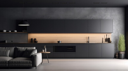 Modern Apartment Interior Design with Minimalistic Living Room