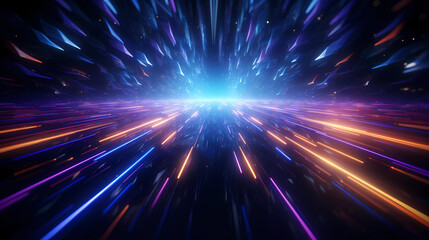 Naklejka premium pink purple blue neon lights background