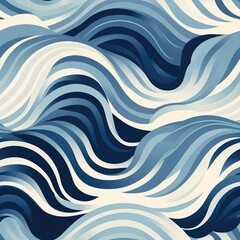 Wavy Psychedelic seamless pattern background. New Classics: Menswear Inspired concept. Geometric Wave Abstract Creative Motif. Repeat tiling rhythmic waves for fabric, wallpaper, wrapping, web, print.