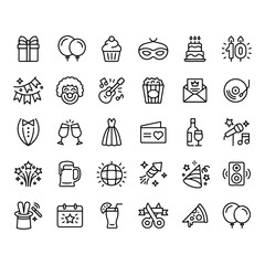 Feast & Party icons vector design