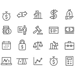 Finance and Technology Icons,Investment vector design