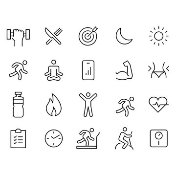 Healthy Lifestyle,fitness icons vector design