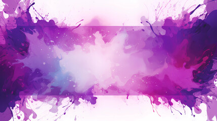dark frame in purple colors, border with negative space, empty space