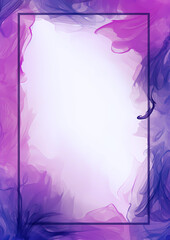 dark frame in purple colors, border with negative space, empty space