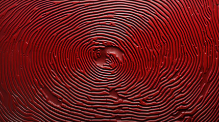 Deep Red Fingerprint Impressions. Generative AI