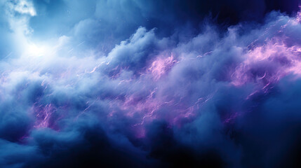 Electrifying Nebula Skyscape, generative ai