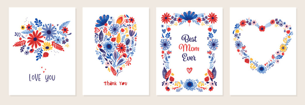 Best Mom Ever card Stock Vector by ©Aliasching 58890369