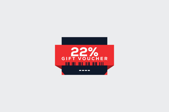 22 Gift Voucher Minimalist signs and symbols design with fantastic color combination and style