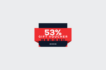 53 Gift Voucher Minimalist signs and symbols design with fantastic color combination and style