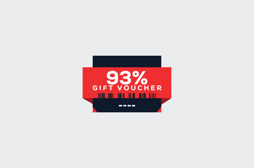 93 Gift Voucher Minimalist signs and symbols design with fantastic color combination and style