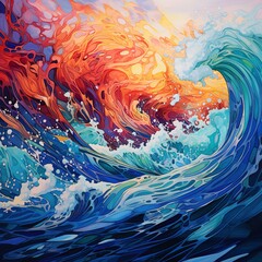 brush strokes background