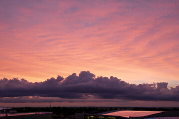 Sunset storm clouds