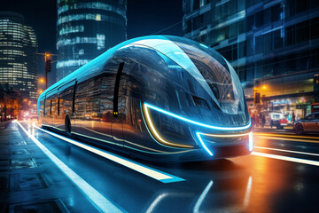 Futuristic transportation concept.