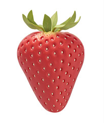 isolated strawberry on white background