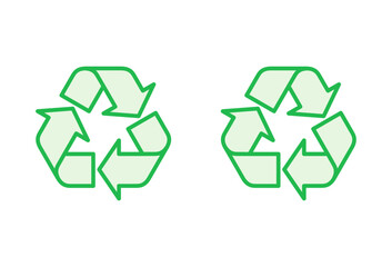 Recycle icon set. Recycling vector icon.