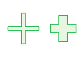 Plus Icon set. Add plus icon