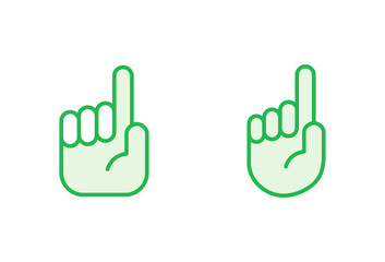 Hand icon set. hand vector icon, palm,click