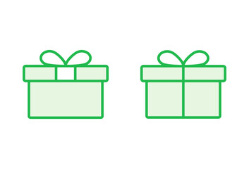 Gift icon set. gift vector icon. birthday gift