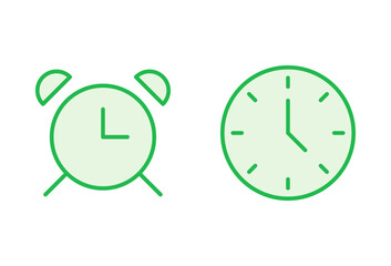 Clock icon set. Time icon vector. watch icon symbol