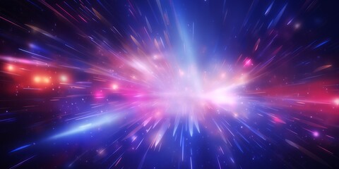 Fototapeta premium Abstract illustration of sparks flashing light. 