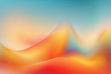 orange aesthetic background, 3d twisted fluid shapes vector