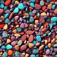 Fototapeta na wymiar Various simulated color rocks minerals illustration picture AI generated art