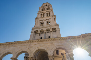 Fototapeta na wymiar Saint Domnius Bell Tower in Split. Croatia