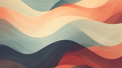 A painting of a wave of different colors