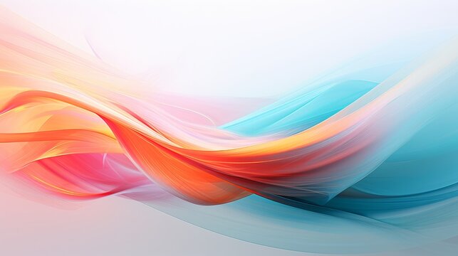 A colorful abstract background with wavy lines © cac_tus