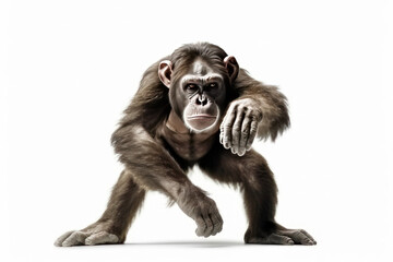 ape isolate on white background