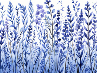 background with blue flowers