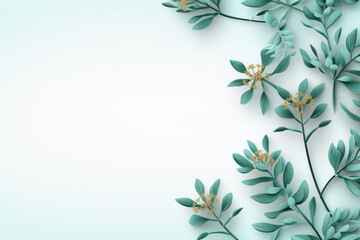 Foliage background with copy space for text