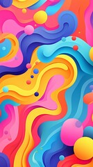 A colorful background with different colors and shapes