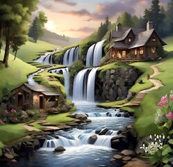 waterfall in the forest