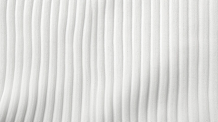 A close up of a white rib knit fabric - obrazy, fototapety, plakaty